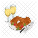 Pollo Asado Pollo Comida Icon