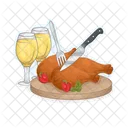 Pollo Asado Pollo Comida Icon