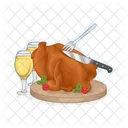 Pollo Asado Pollo Comida Icon