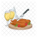 Pollo Asado Pollo Comida Icon