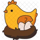 Pollo De Pascua Icono