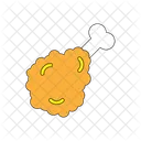 Pollo frito  Icono