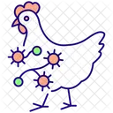 Enfermedad Pollo Virus Icono