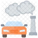 Pollutant Vehicle Car Icon