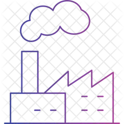 Pollution en usine  Icône
