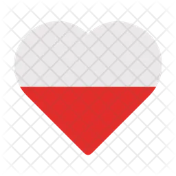 Polonia Flag Icono