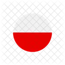 Polonia Bandeira Do Pais Bandeira Ícone