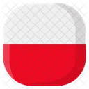 Polonia Bandera Pais Icono