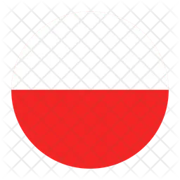 Polonia Flag Icono