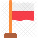 Polonia Pais Bandera Icono