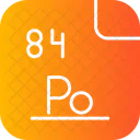 Polonium Periodic Table Chemistry Icon