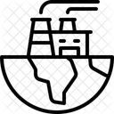 Poluicao Contaminacao Planeta Terra Ícone