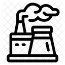 Poluicao Industrial Aquecimento Global Clima Ícone