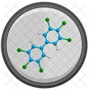 Polychlorinated Biphenyl Molecule Icon