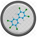 Polychloriertes Molekül  Symbol