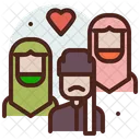 Polygamy Husband Wives Icon