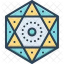 Polygonal Hexagon Abstract Icon