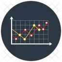 Polyline Chart Polyline Graph Data Analytics Icon