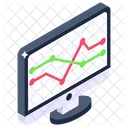 Data Analytics Data Analysis Polyline Chart Icon