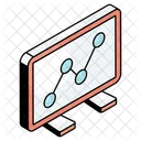 Polyline Chart Graph Infographic L Icon