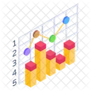 Datenanalyse Polyliniendiagramm Polyliniengraph Symbol