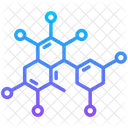 Polymere Science Atome Icône