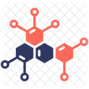 Polymere Science Atome Icône