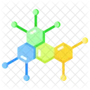 Polymere Science Atome Icône