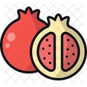 Pomegranate Fruit Healthy Food Icon