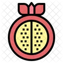 Pomegranate Fruit Fresh Icon