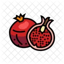 Pomegranate Whole Cut Icon