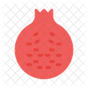 Pomegranate Fruit Tropical Icon