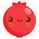 Pomegranate Fruit Face Icon