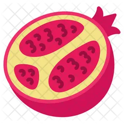 Pomegranate Half Cut  Icon