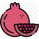 Pomegranate Fruits Tropical Icon