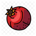 Pomegranate Fruit Ripe Icon