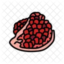 Pomegranate Piece Cut Pomegranate Icon