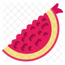 Pomegranate Sliced Cut  Icon