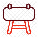 Pommel Horse Gym Exercise Icon