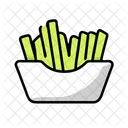 Pommes Frites Fastfood Snack Symbol