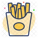 Pommes Frites Essen Fastfood Symbol