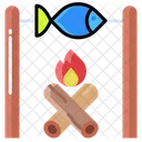 Lagerfeuer Lagerfeuer Feuer Symbol