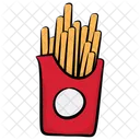 Pommes Frites Kartoffelpommes Pommes Box Symbol