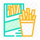 Pommes Frites Chips Snack Symbol