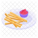 Snacks Frittierte Snacks Pommes Frites Symbol