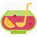 Ponche De Frutas Jugo Batido Icono