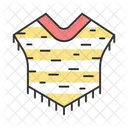 Poncho Sud Amerikanisch Symbol