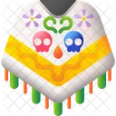 Poncho Clothes Mexican Icon