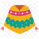 Poncho Mexico Celebration Icon