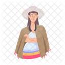 Poncho Woman  아이콘